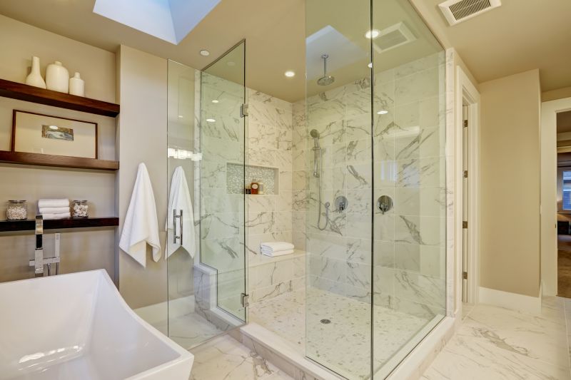 Luxury Shower with Glass Doors