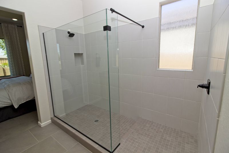 Modern Shower with Built-in Seating
